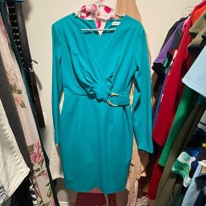 Teal Calvin Klein Dress